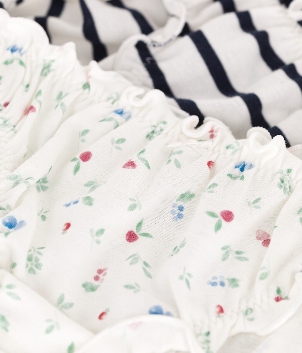 PETIT BATEAU<br>Conjunto de 2 calcinhas de algodão com franjas