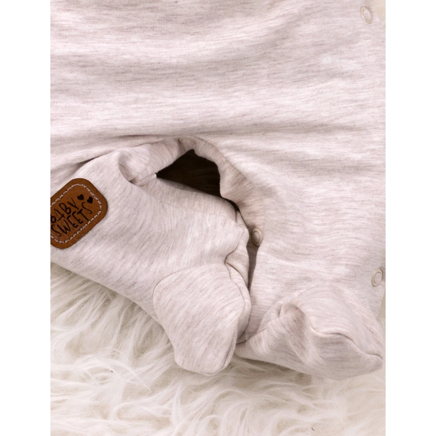Baby Sweets Schlafanzug Patchwork Herzen beige