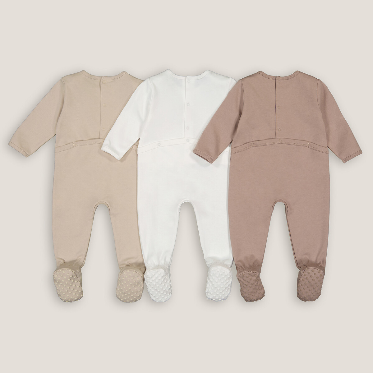 COLEÇÃO LA REDOUTE<br>Conjunto de 3 pijamas de algodão