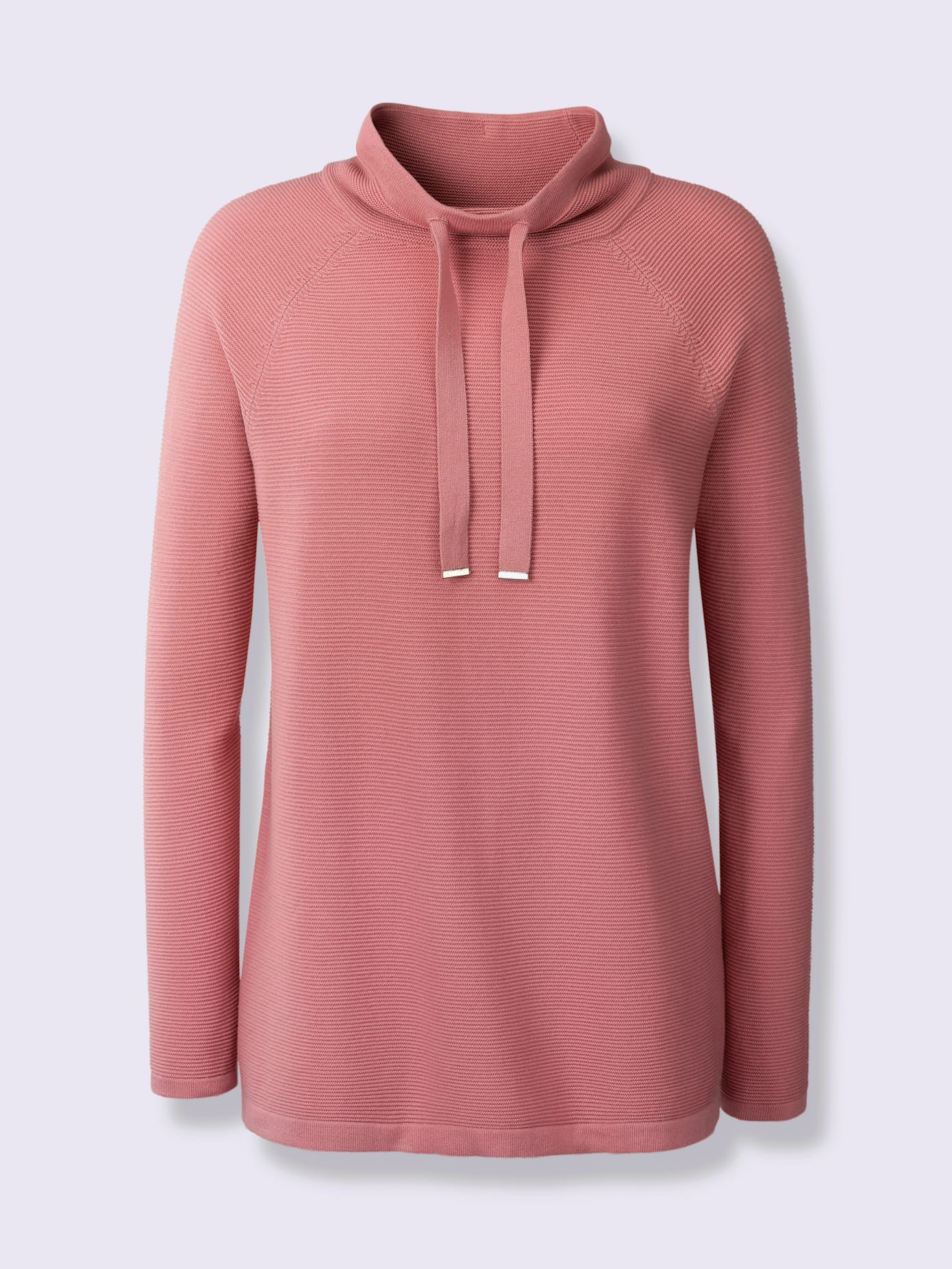 Pull large col montant avec coulisse