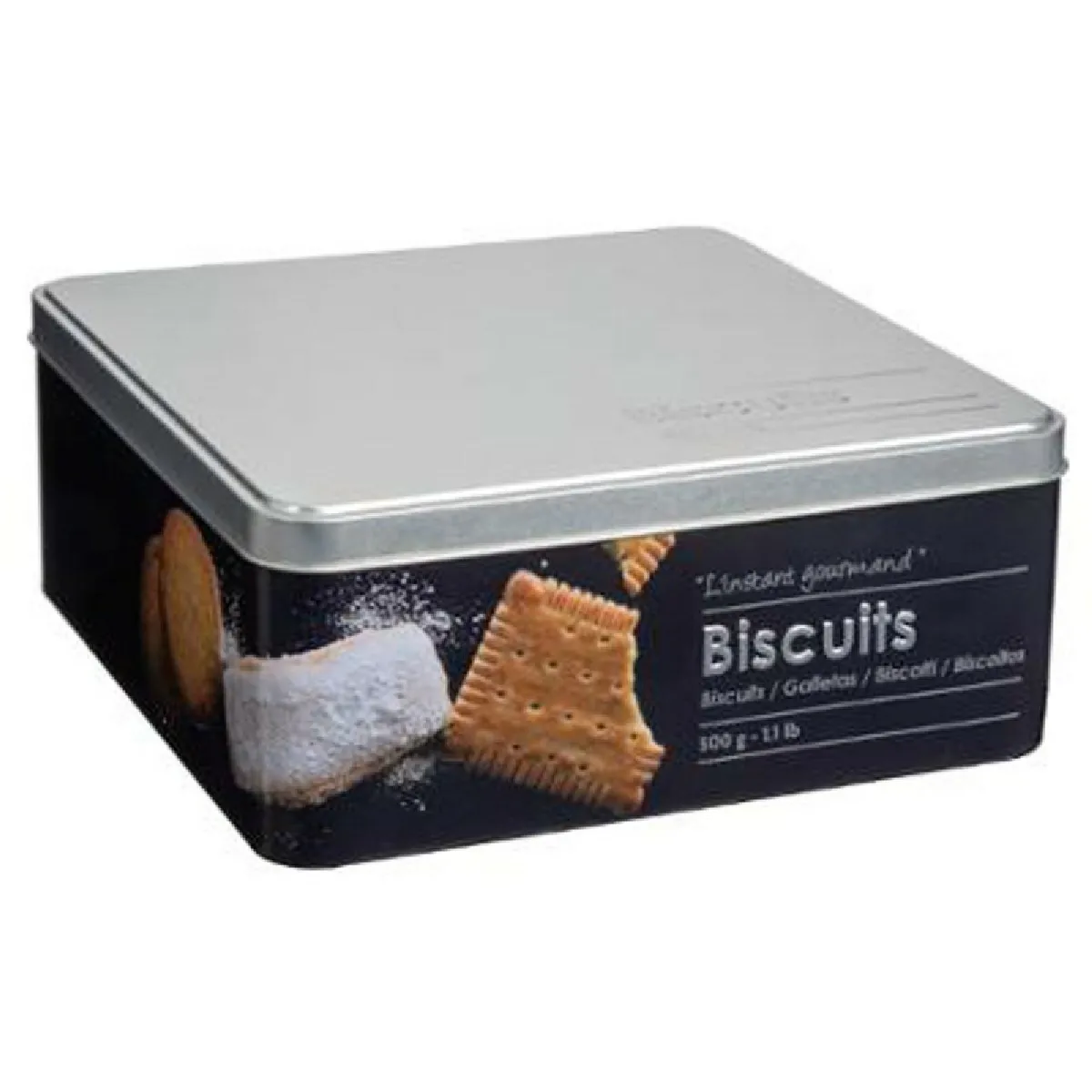 Boîte à Biscuits Relief II - Noir
