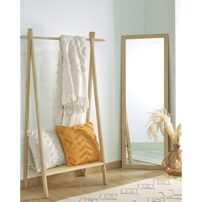 Miroir Wilany 52,5 x 152,5 cm avec finition naturelle