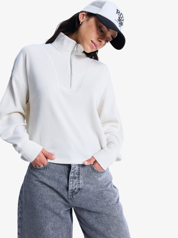 Carefree Cool Top zippé Blanc Femme