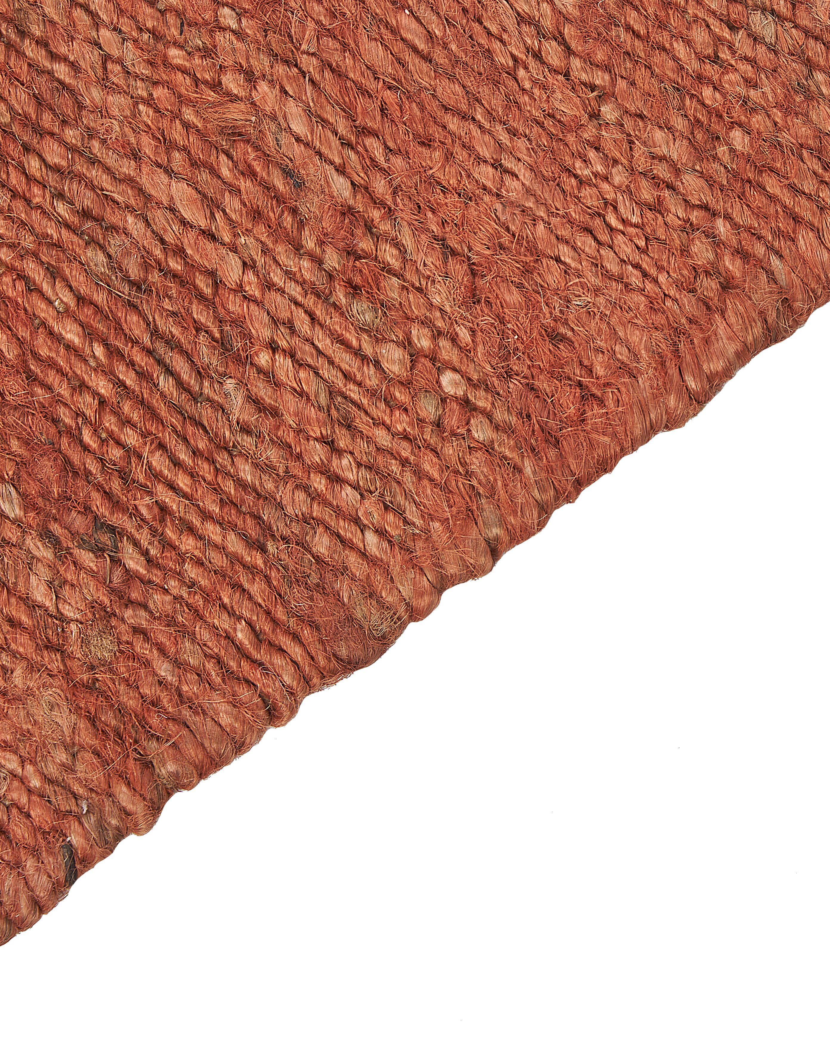 Vloerkleed LUNIA Lichtrood 80 x 150 cm Jute