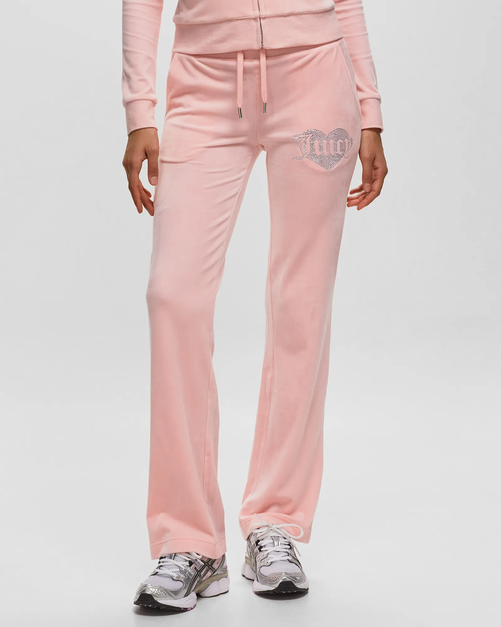 Juicy Couture VELOUR TRACKPANT WITH HEART DIAMANTE