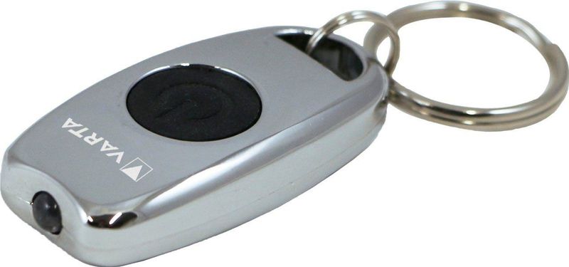 Varta - Sleutelhanger Zaklamp - Metaal - Verchroomd Zink - LED