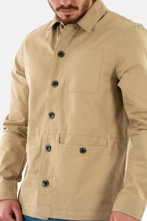 chemise barbour newport st17 washed stone