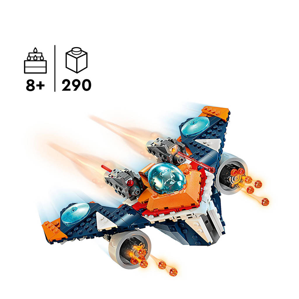 Leuke en interactieve setMarvel Rockets Warbird vs. Ronan Bouwbaar Speelgoed Ruimteschip 76278