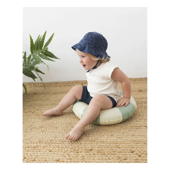 Búho Chapeau Coton Bio Animal Bébé | Bleu marine