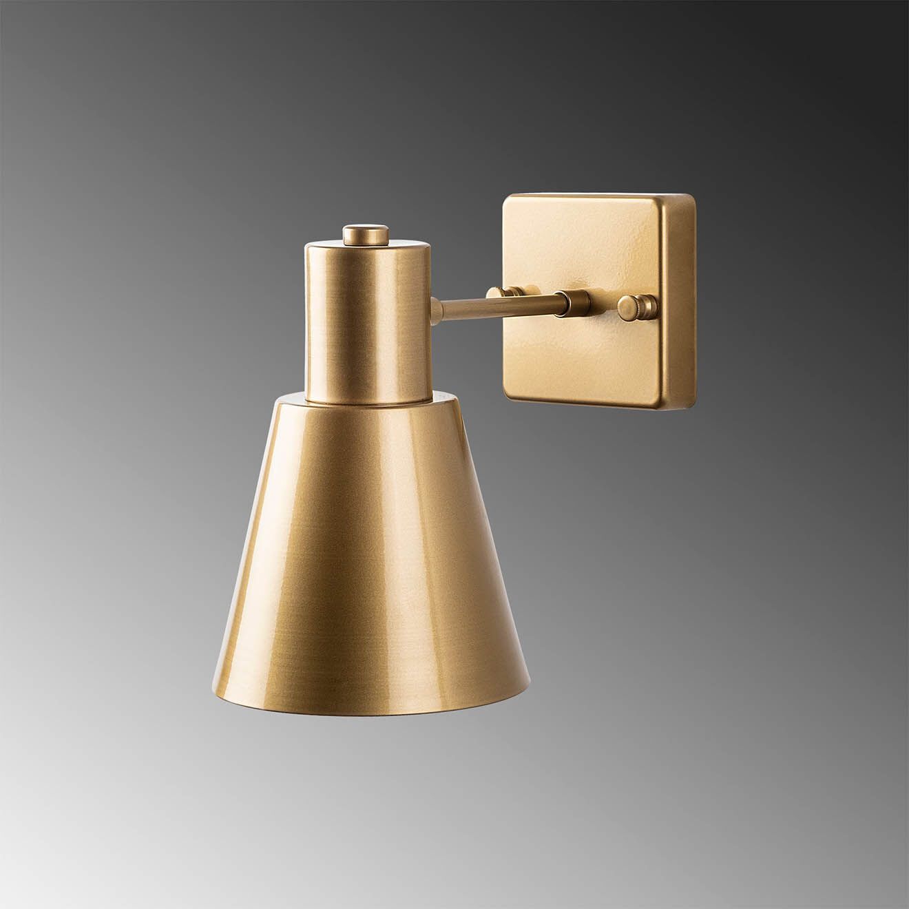 Opviq Applique murale Funnel dorée - 14x24x21 cm