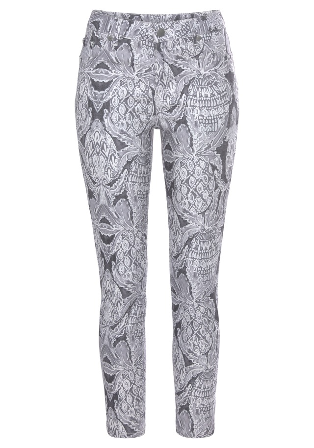 LASCANA 7/8-Jeggings  mit Alloverprint, schmale Passform, Super-Stretch-Qualität