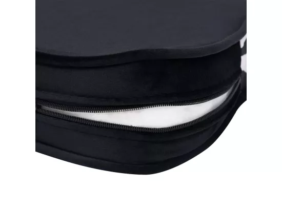 Canapé pour chien Noir 68x38x38 cm Peluche