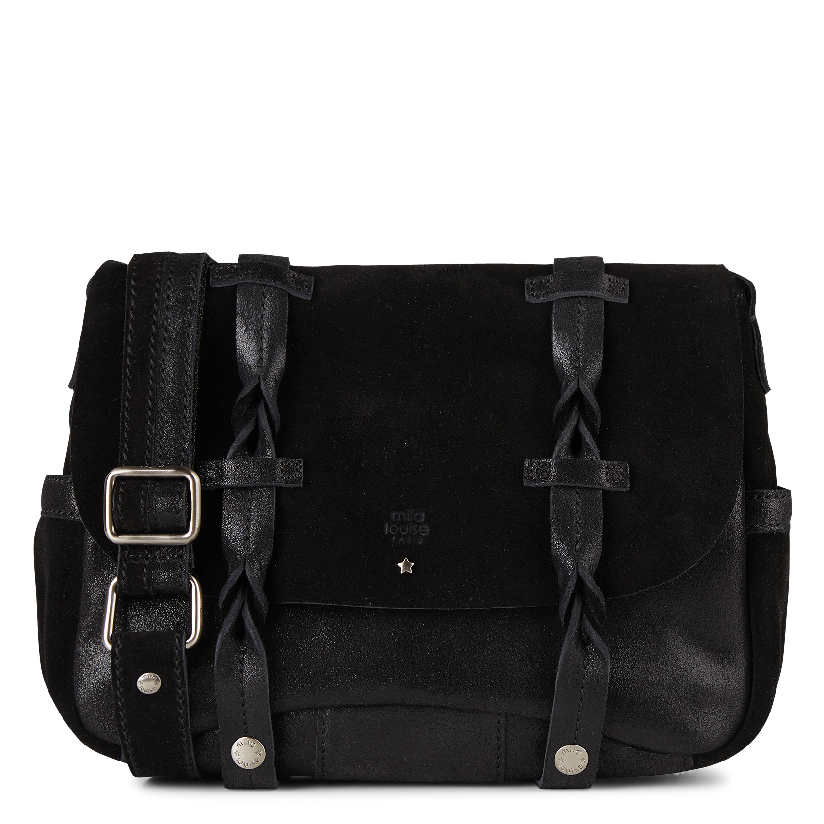 ALESS - Besace en cuir | Noir