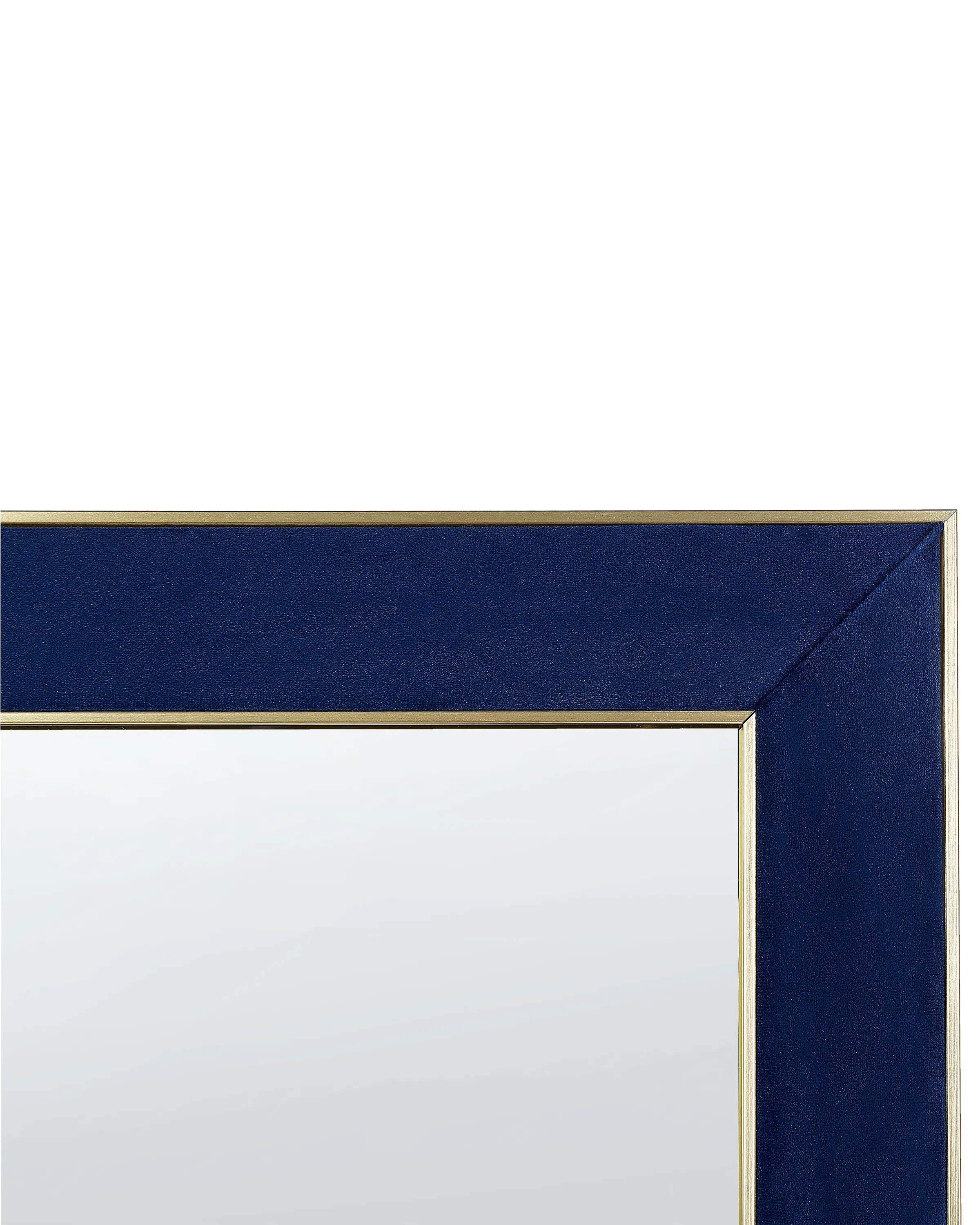 Staande spiegel LAUTREC 150 cm Fluweel Marineblauw