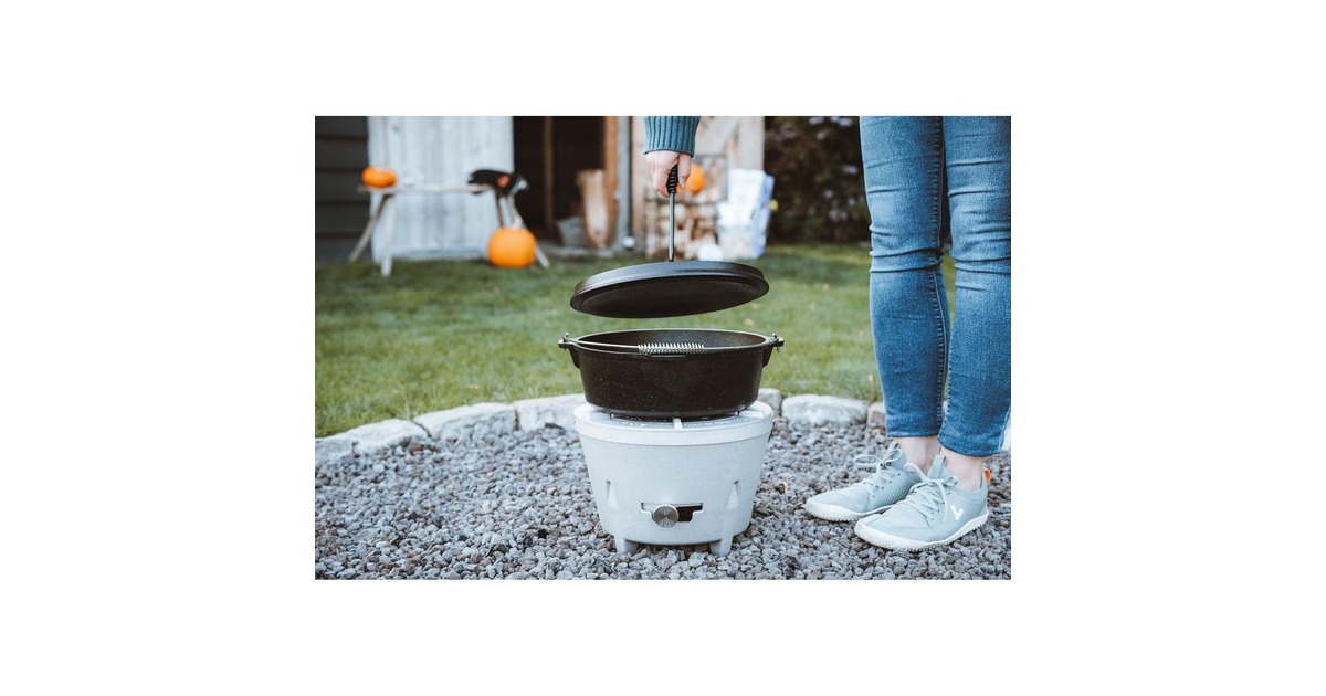 The WindmillDutch Oven 6 Qt zonder pootjes kookpan  (Zwart, Ø 31,5 cm | 5.9 liter)