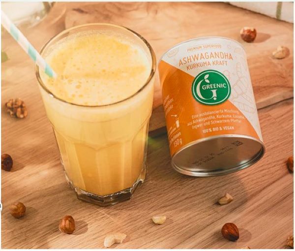 Greenic Ashwagandha Kurkuma Trinkpulver