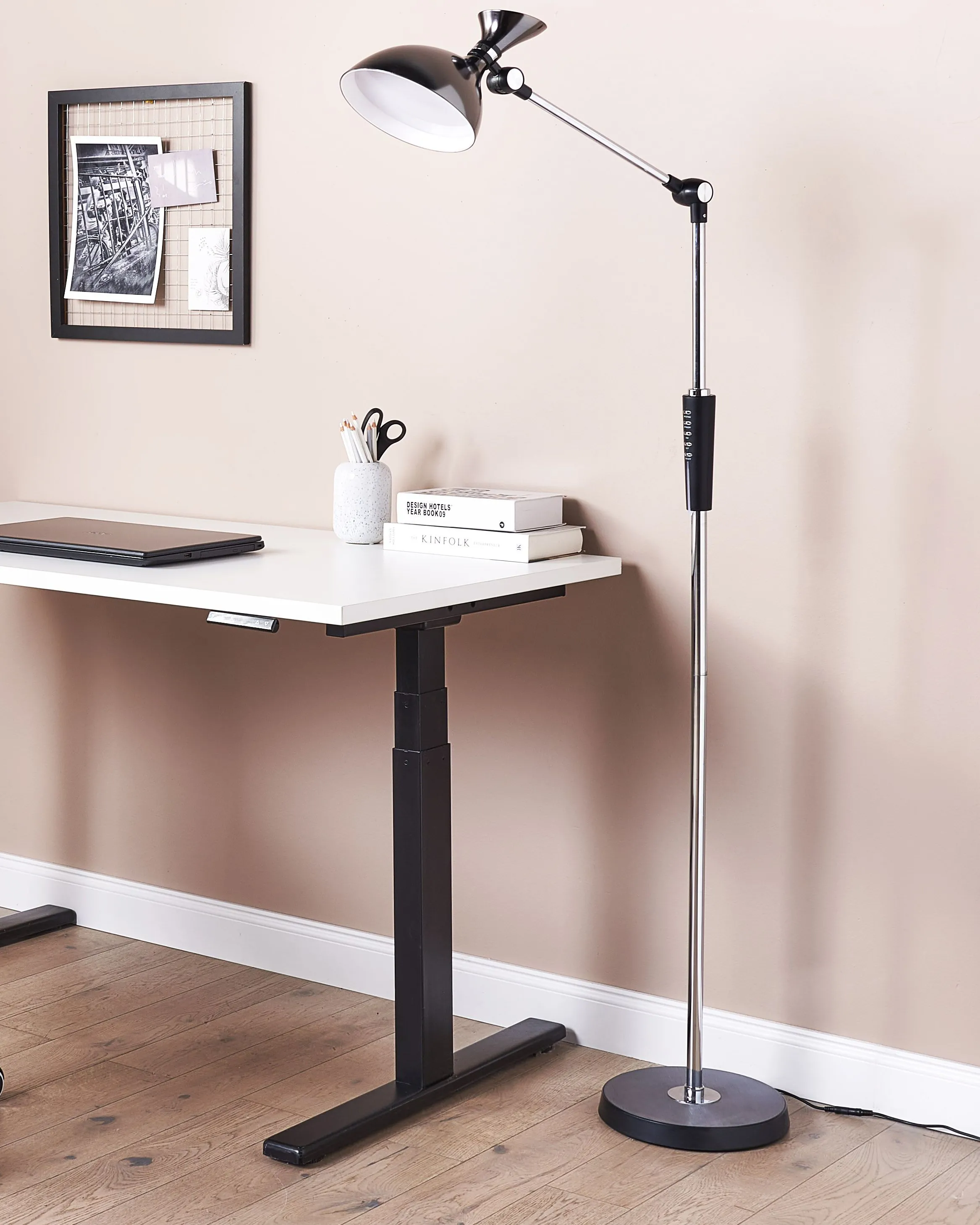 LED staande lamp ANDROMEDA met dimmer Metaal Zilver