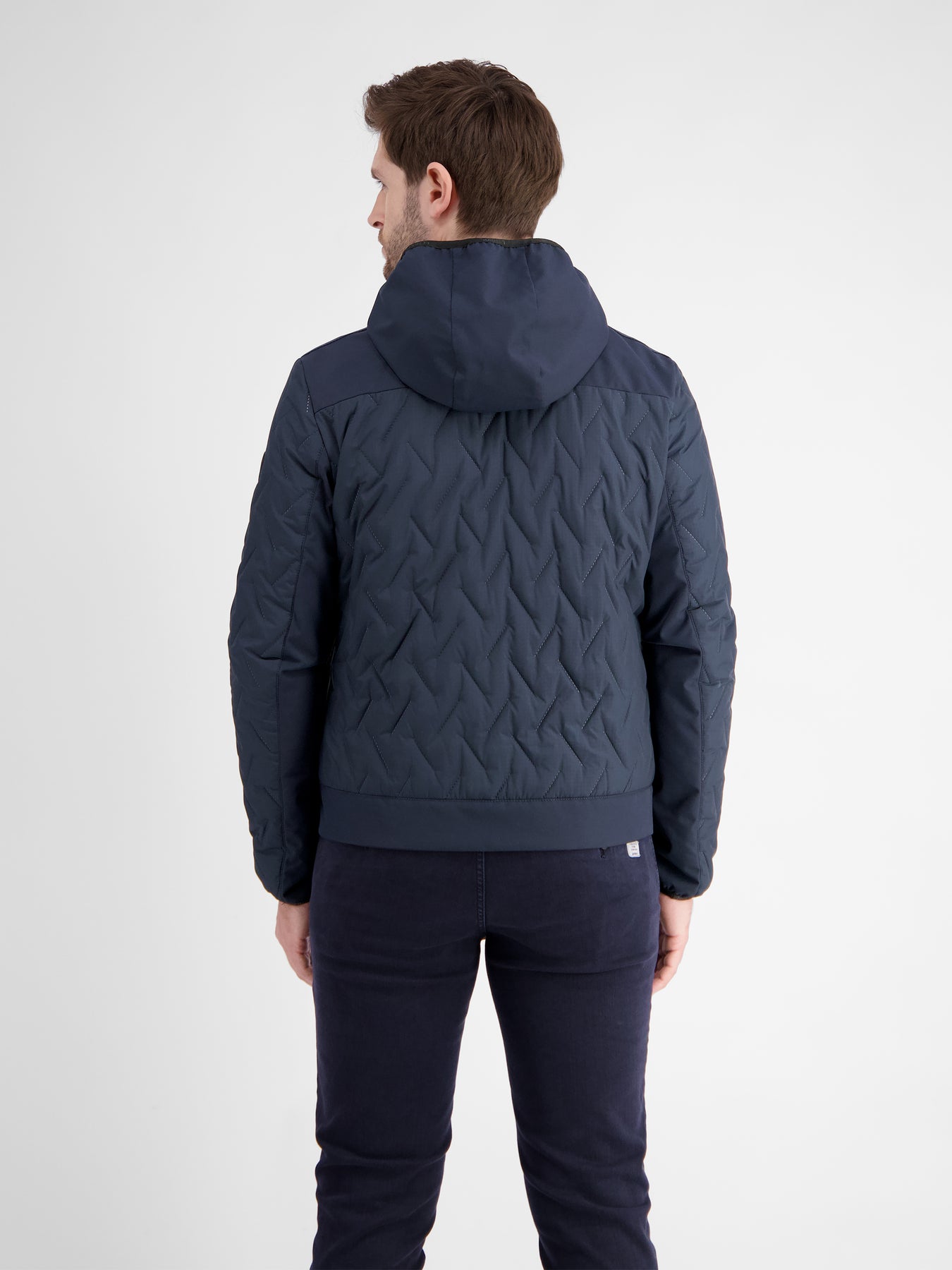Herren Steppjacke mit Kapuze