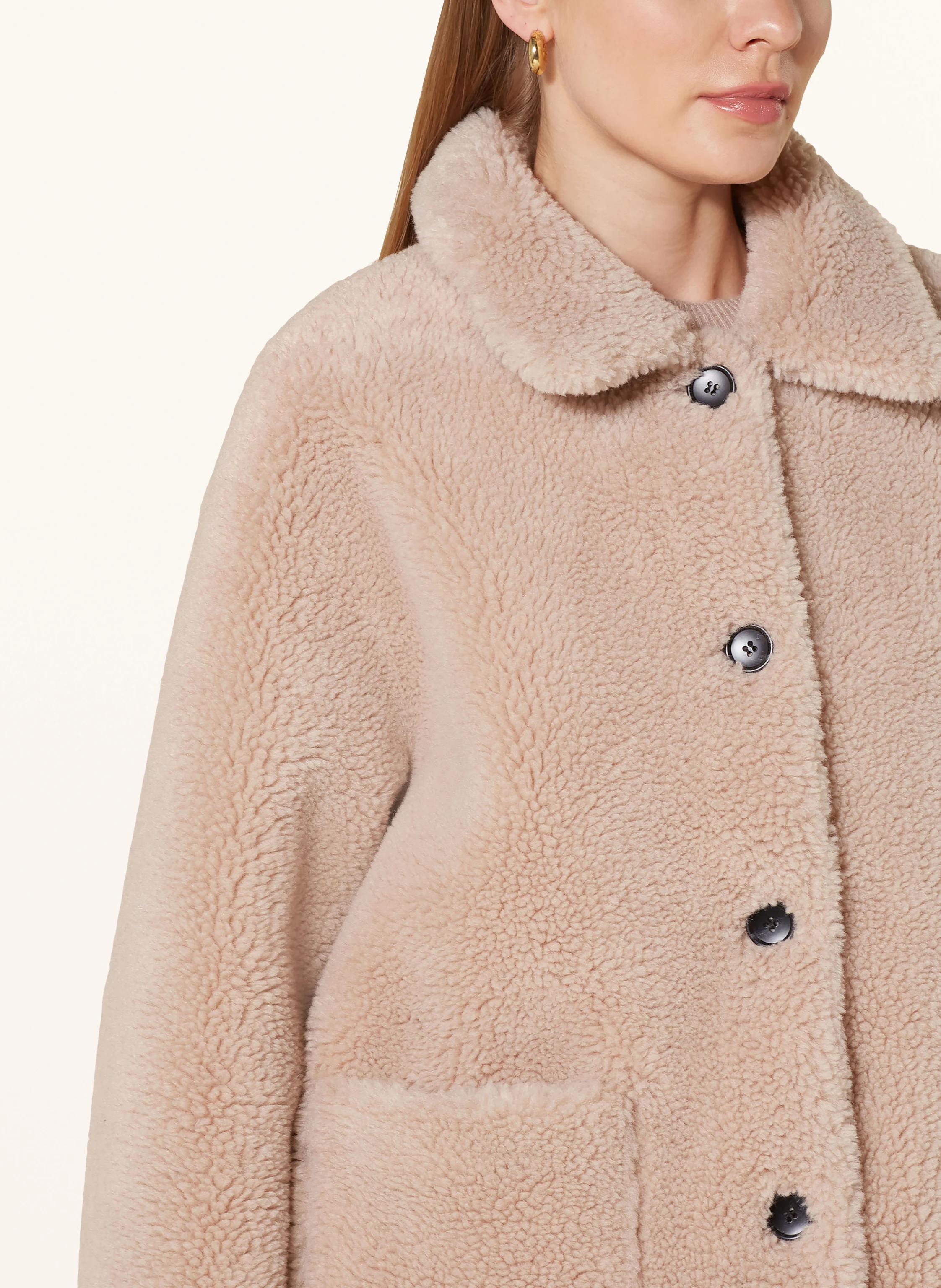 REPEAT Teddyfell-Jacke zum Wenden