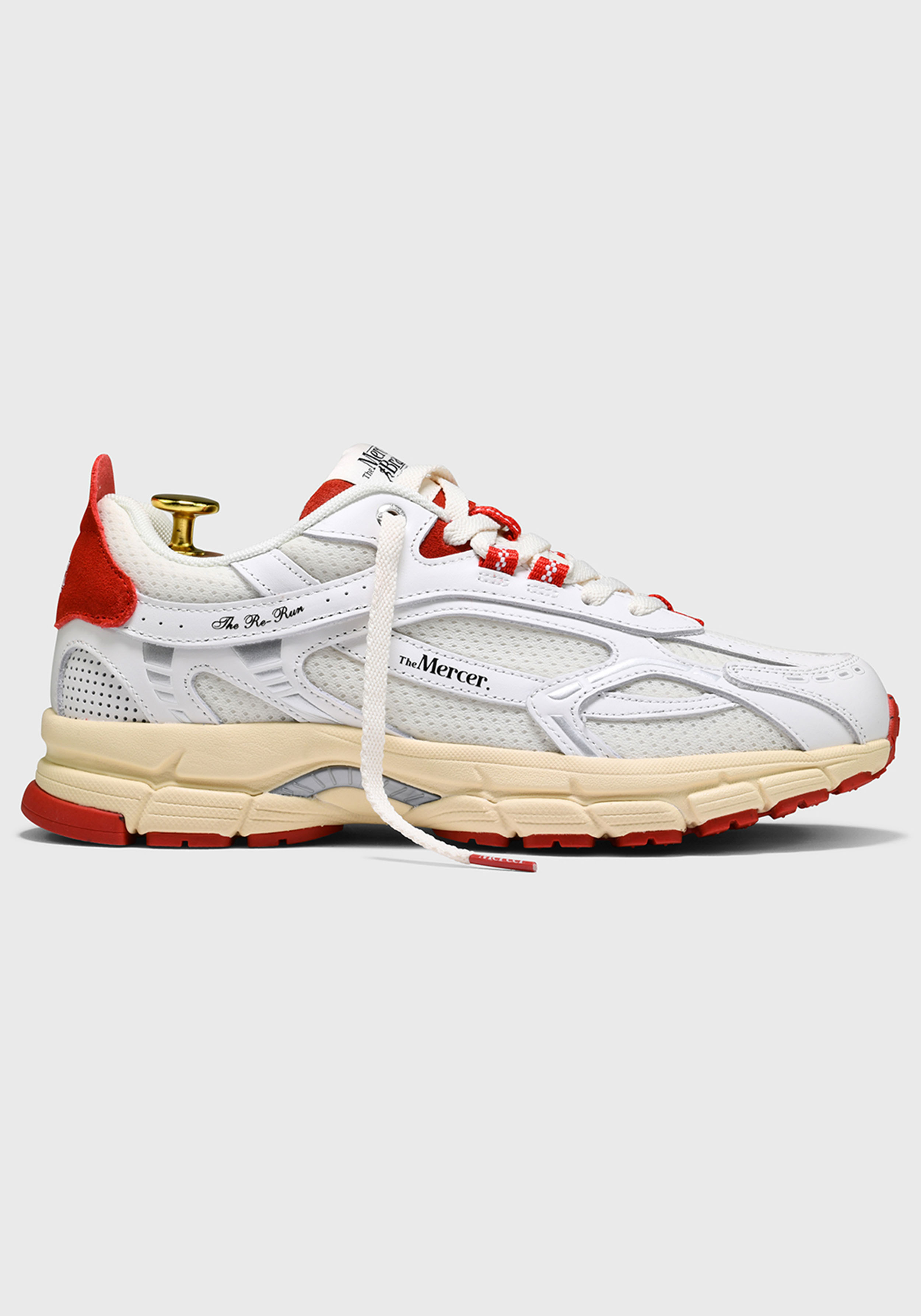 Mercer Sneaker The Re-Run Vintage White Red