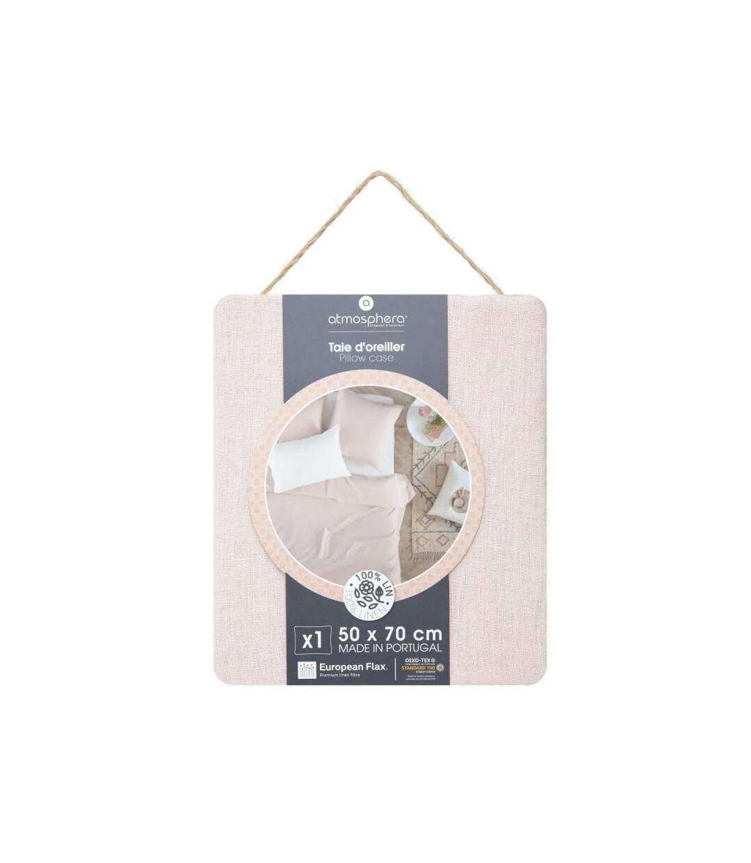 Taie d'Oreiller en Lin Adorable 50x70cm Rose