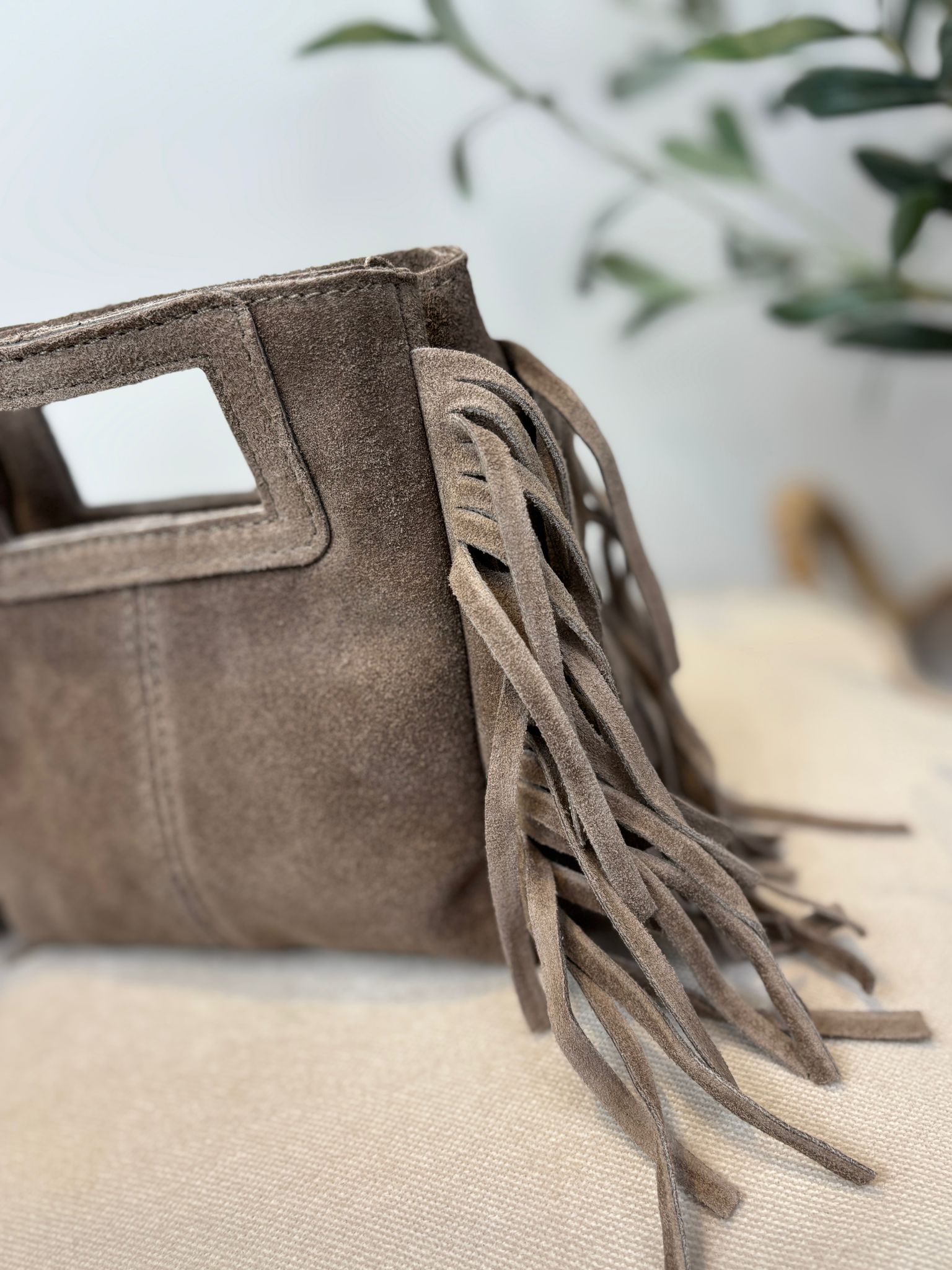 Sylvie Bag - Suede Taupe