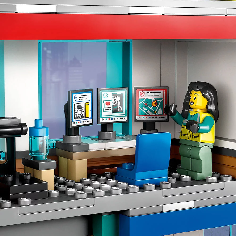 LEGO®CITY 60371- LE QG DES VEHICULES D’URGENCE