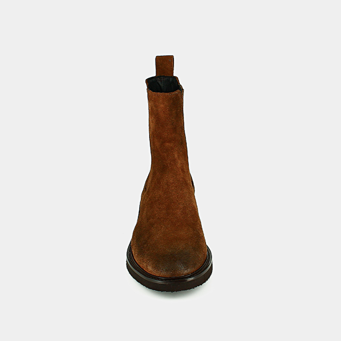 Chelsea boots  en croute marron