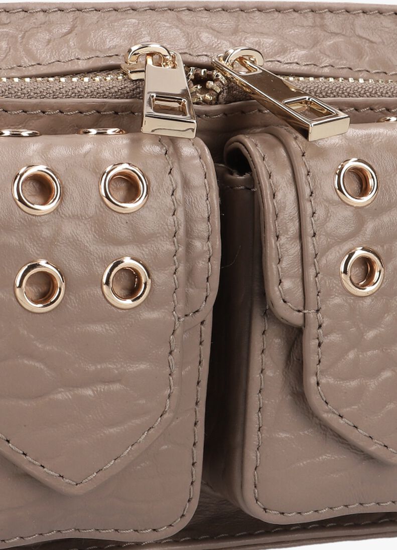 N\u00DANOO taupe n&uacute;noo schoudertas helena eyelet