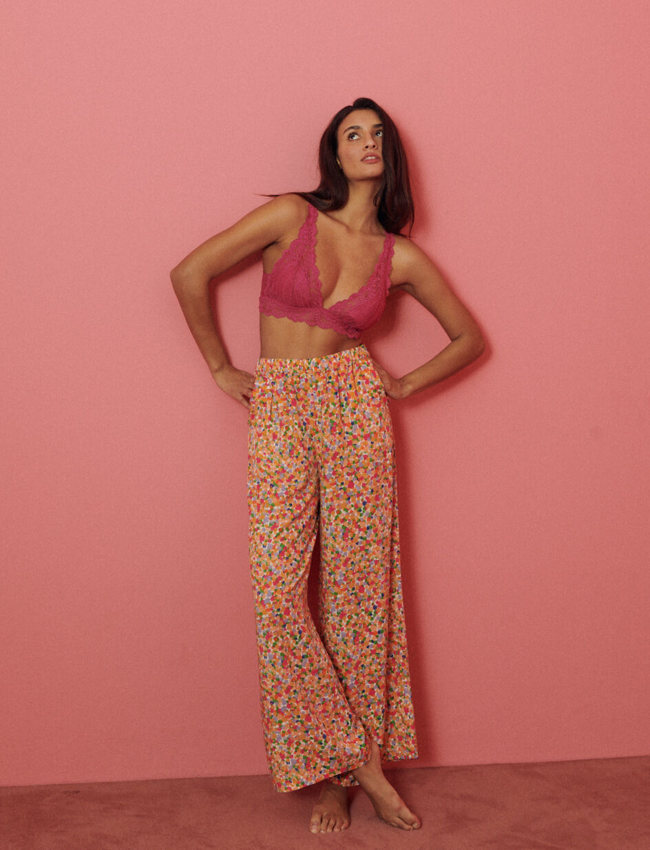 Pantalon - fiesta blanc rose
