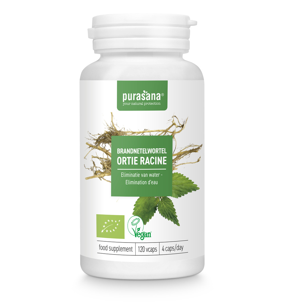 Purasana Brandnetelwortel/Ortie Racine Vegan Bio (120 vega capsules)