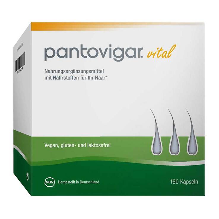 Pantovigar vital Kapseln mit Nährstoffen für Haare, 180 St