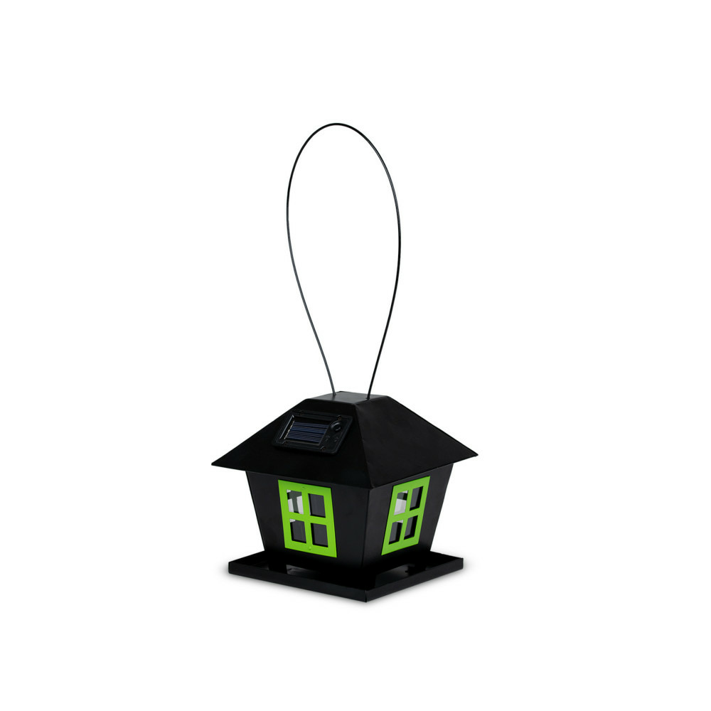 Mangeoire ivy, couleur noir, taille 17,3 x 17,3 x 16,1 cm.