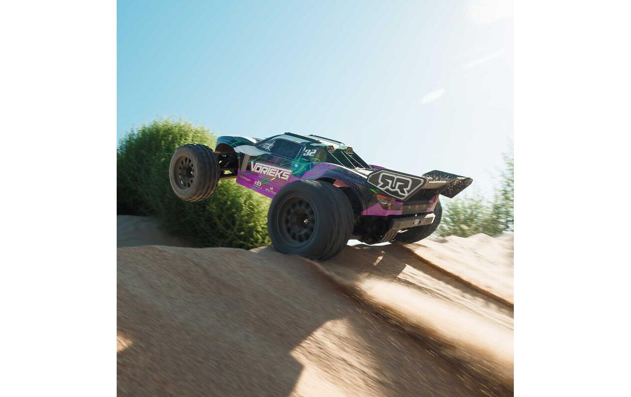 Stadium Truck Vorteks Mega 550 2WD 1:10, RTR, Purple<br>2WD Stadium Truck als RTR Komplettset