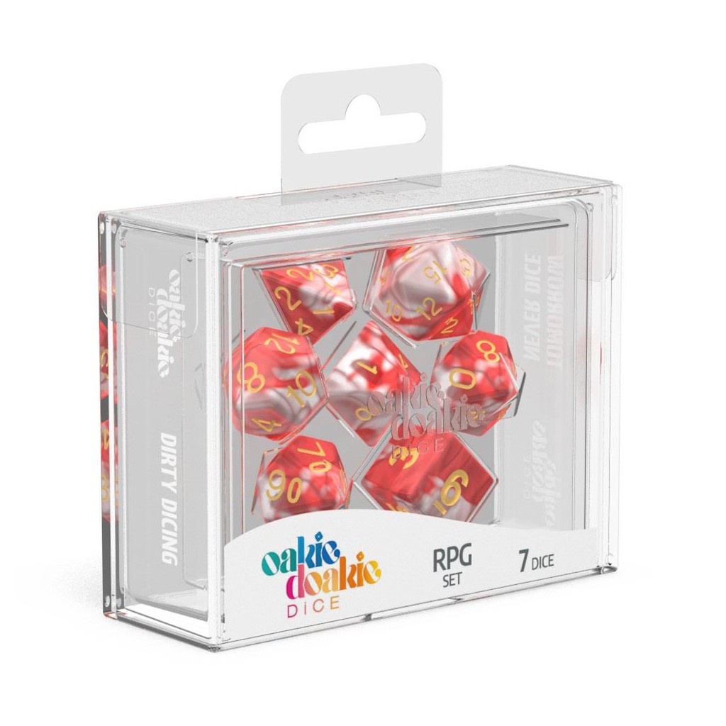 Oakie Doakie Dice dés RPG-Set Gemidice - Red Sky (7)