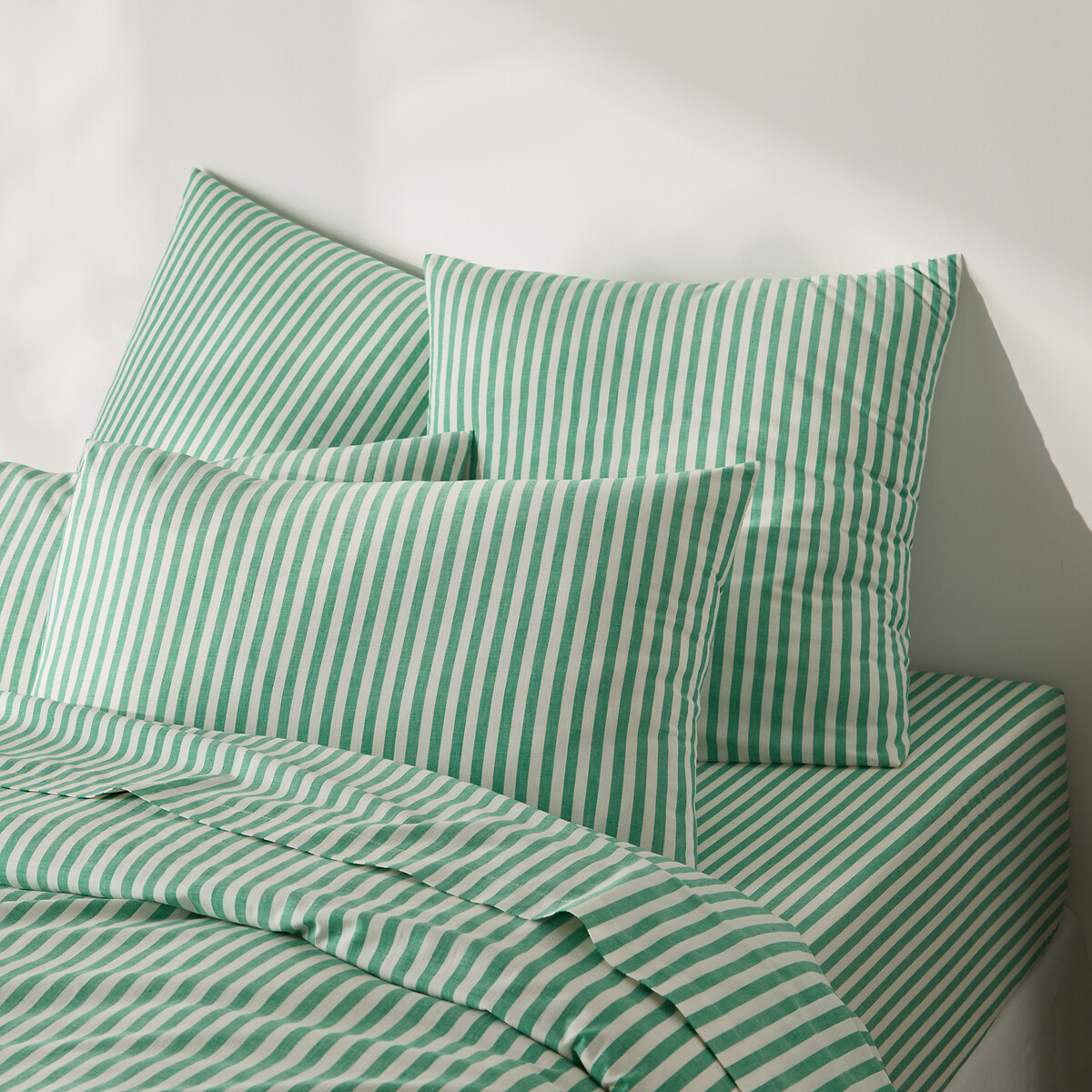 LA REDOUTE INTERIEURS<br>Fronha de algodão, verde, Soizic