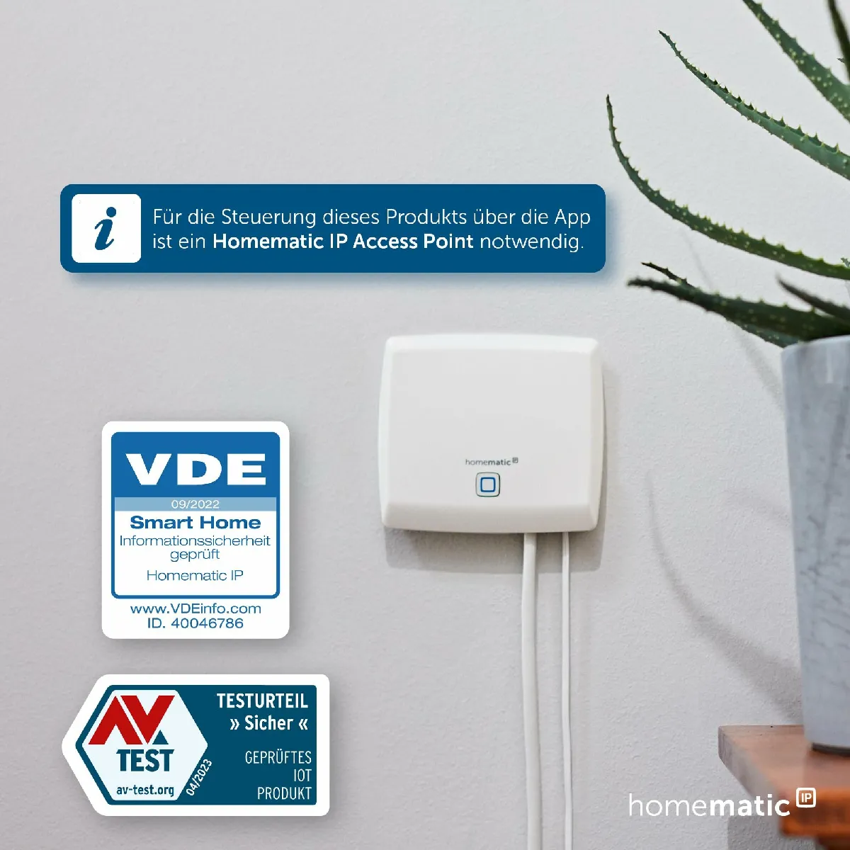 Homematic IP Smart Home Thermostat Mural 159820A0