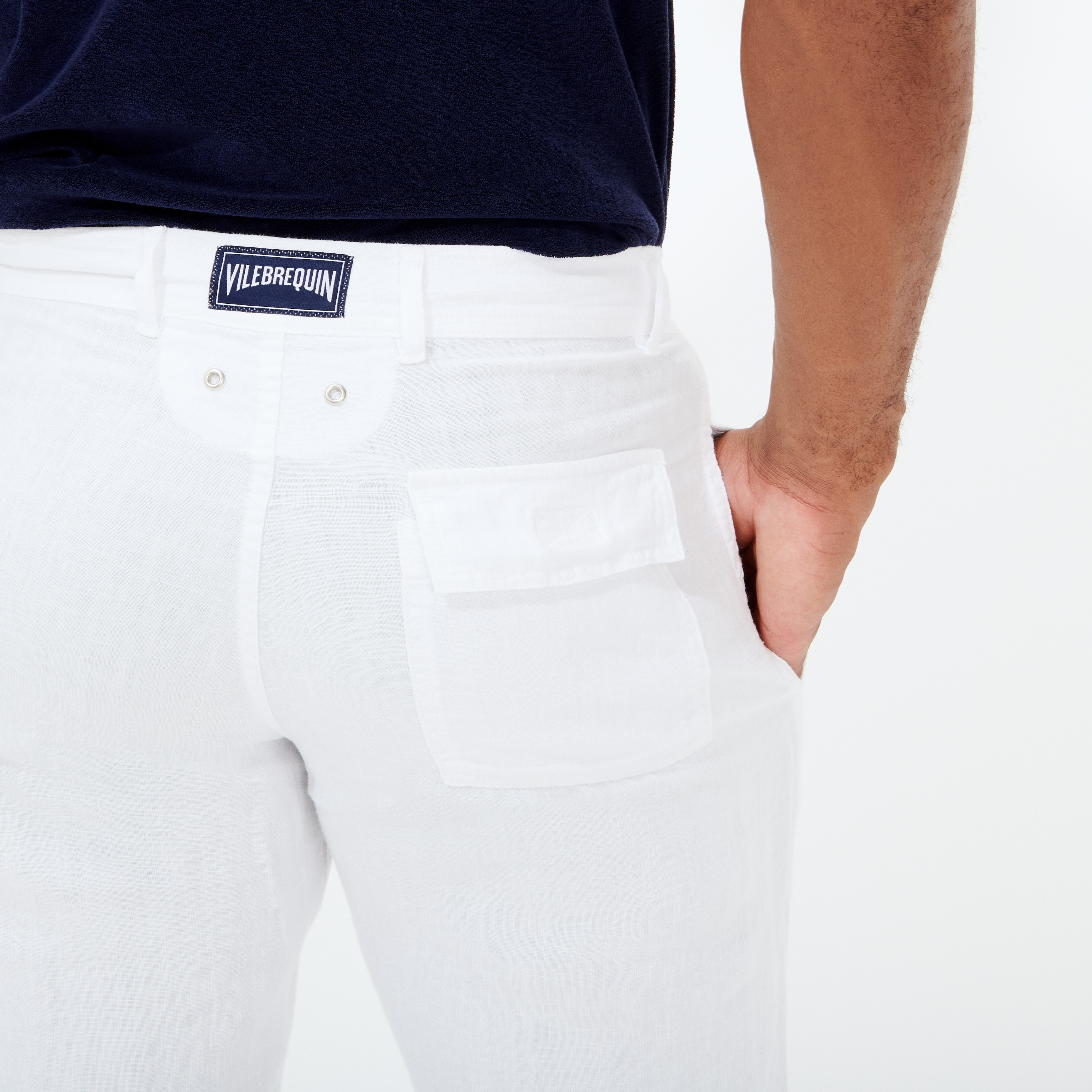 Pantalon en Lin homme uni | Site Vilebrequin | PAHE9U01