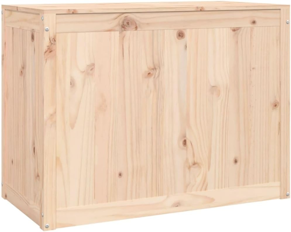 vidaXL Wäschetruhe Wäschekorb Wäschebox Wäschetonne Holztruhe Wäschebehälter Sammler Korb Box Wäschesack 88,5x44x66cm Massivholz Kiefer