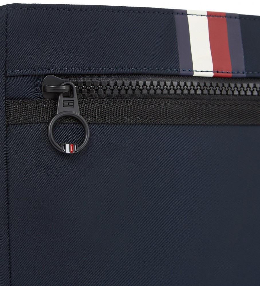 Bolsa transversal mini Tommy Hilfiger Skyline Stripe, azul marinho