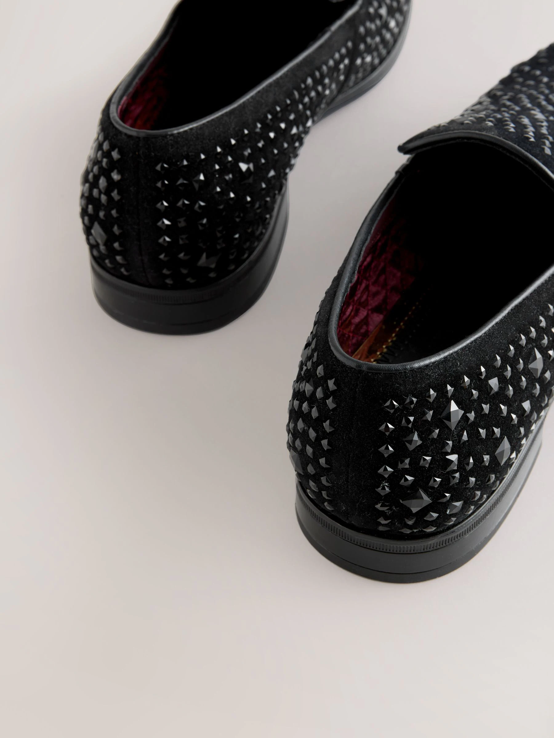 Zwart - Jewel Trim Loafers