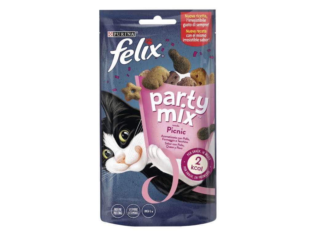 SNACKS PARA GATO FELIX PARTY MIX PICNIC MIX 60G
