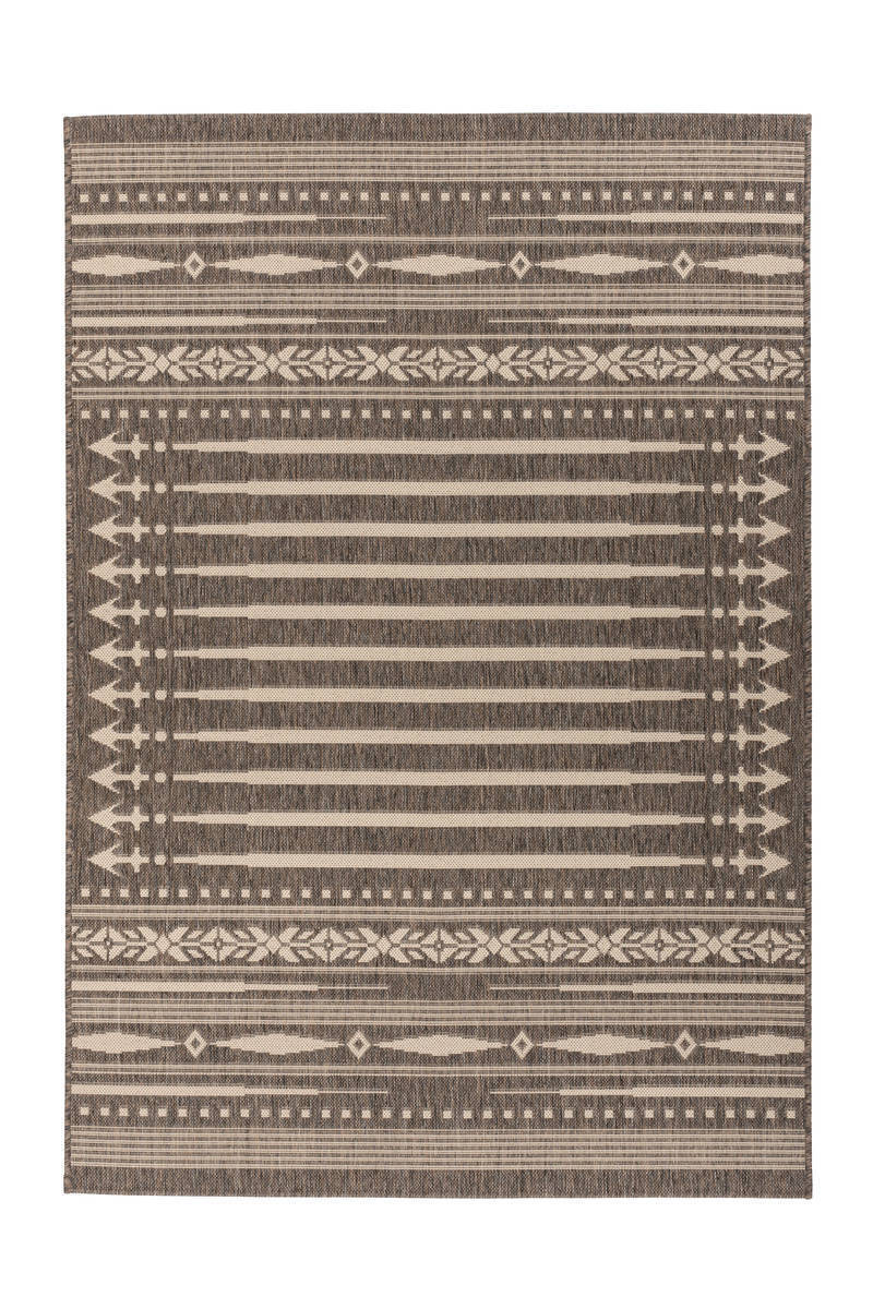 Outdoor-Kurzflorteppich SPLASH 200 - braun-creme - 80x150 cm
