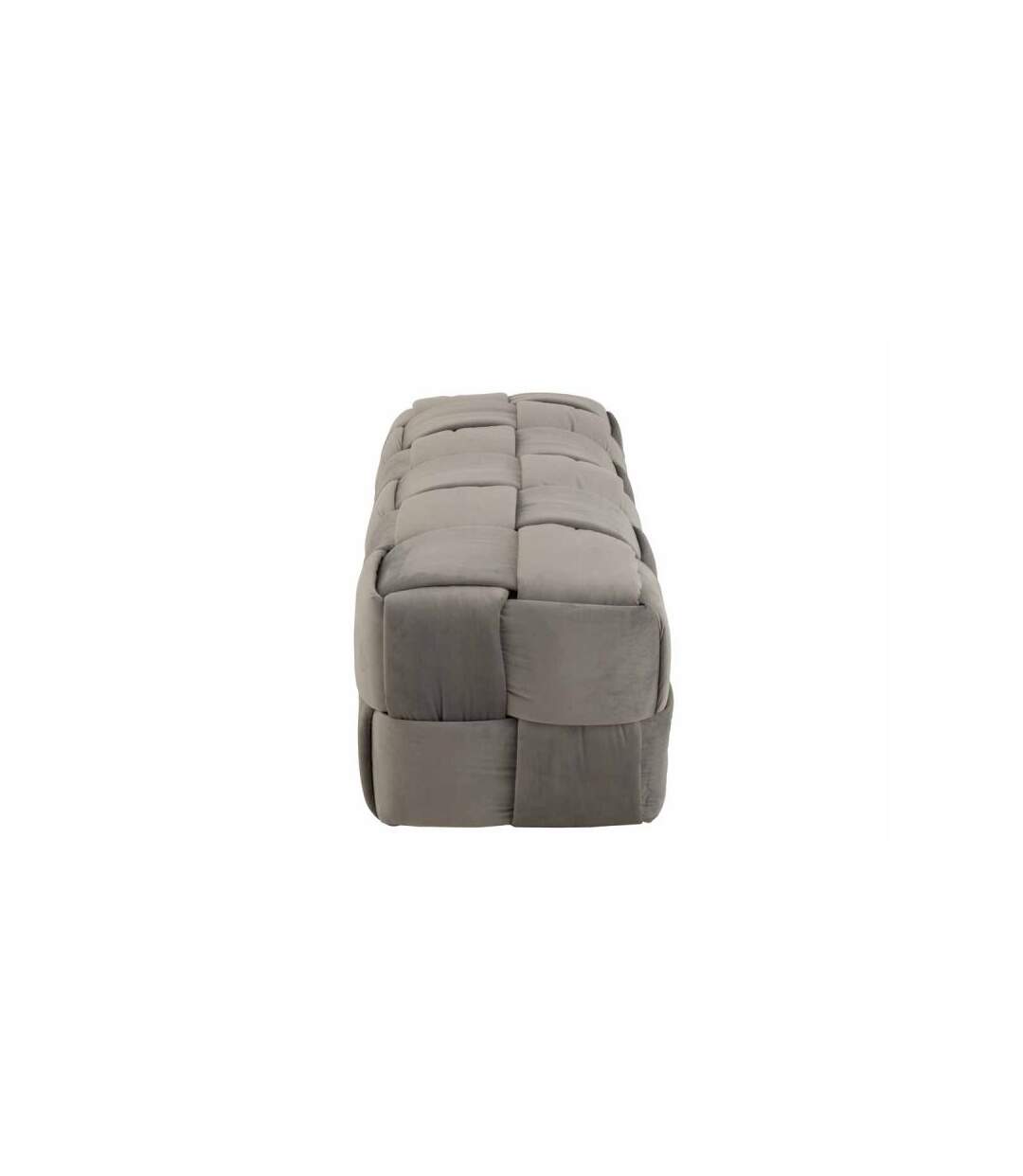 Paris Prix - Pouf Design 3 Personnes 120cm Gris Clair