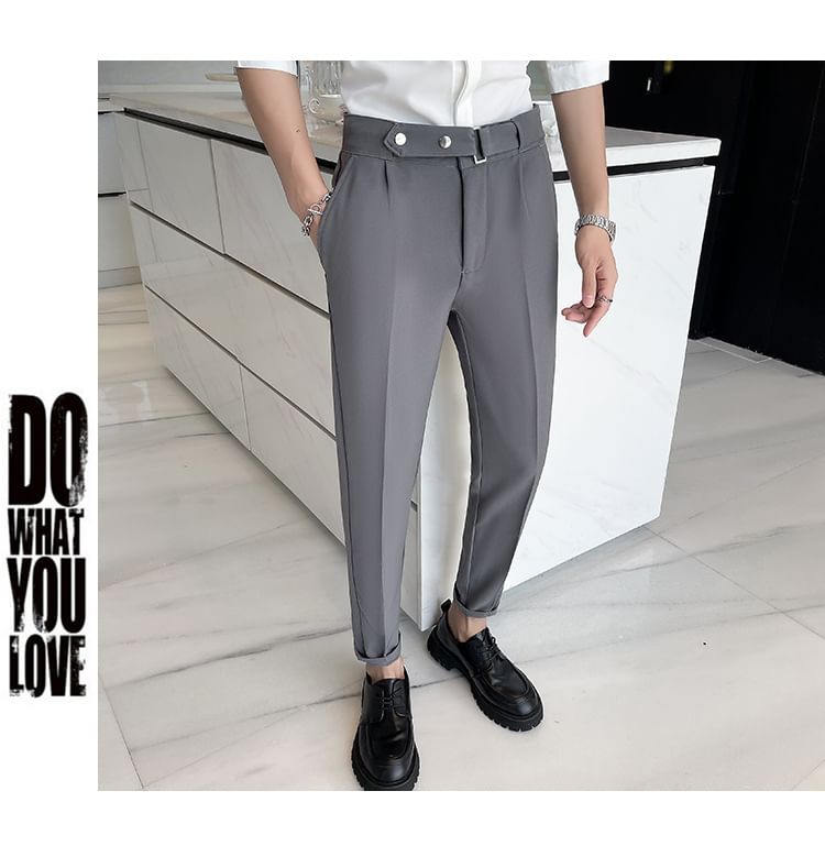 Andrei - Hoge taille taps toelopende pantalon