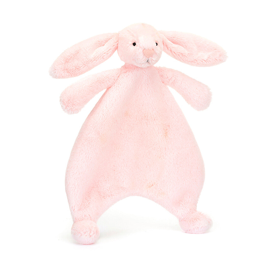 Jellycat knuffeldoek konijn bashful pink - 27 cm