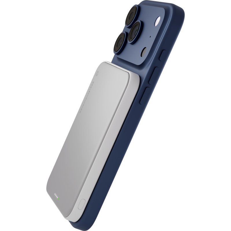 dbramante1928 CP05ACWH7273 banque d'alimentation électrique 5000 mAh Recharge sans fil Aluminium