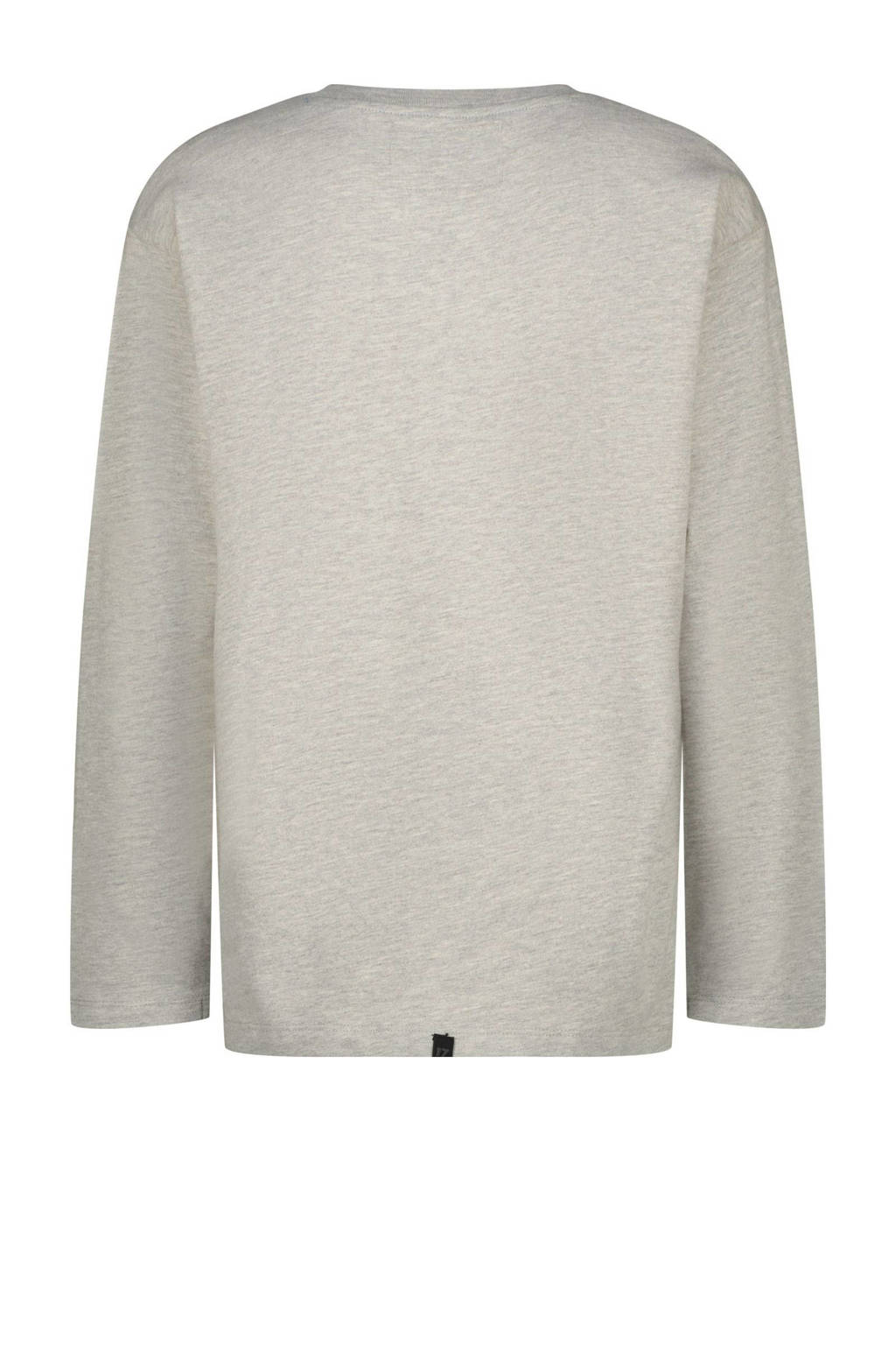 Vingino longsleeve Hanso met logo lichtgrijs melange