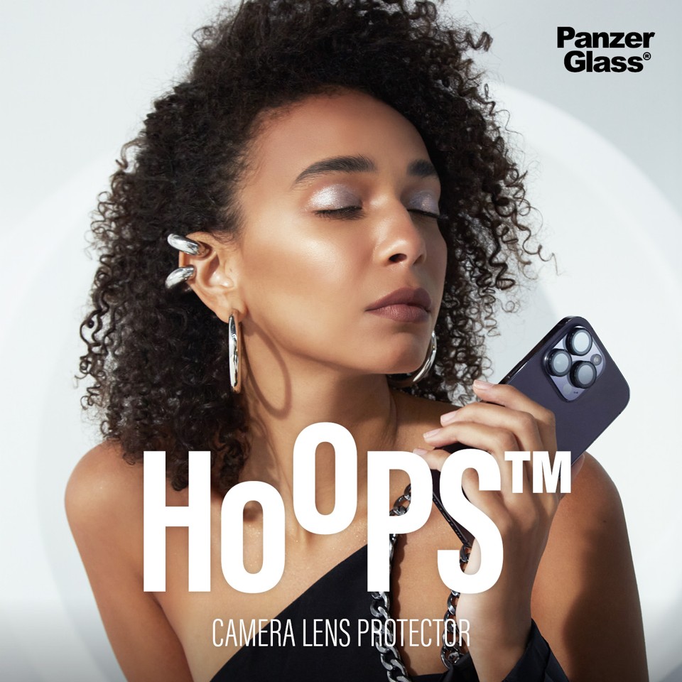 PanzerGlass - Hoops Linse Beskytter - iPhone 16/iPhone 16 Plus - Transparrent