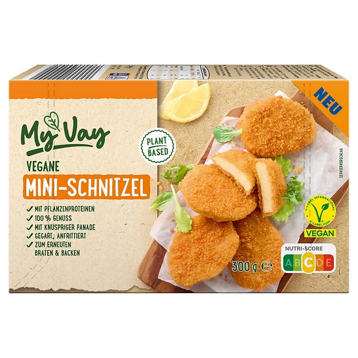 MY VAY Vegane Mini Schnitzel 300 g